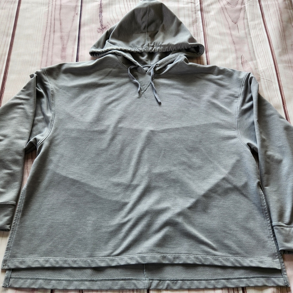 Nike Yoga Dri Fit Oversize Hoodie Particle Grey | Women's Size L - Picture 5 of 12